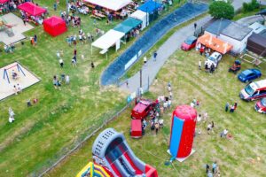 Widok na festyn z lotu ptaka