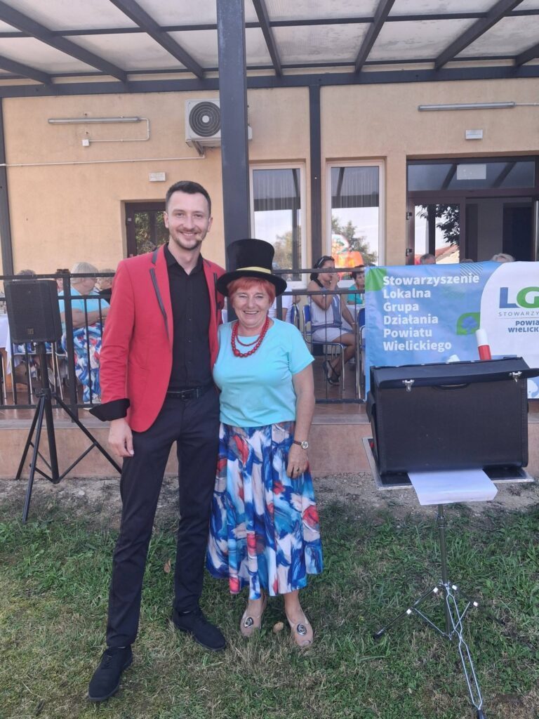 Małgorzata Krasoń z magikiem